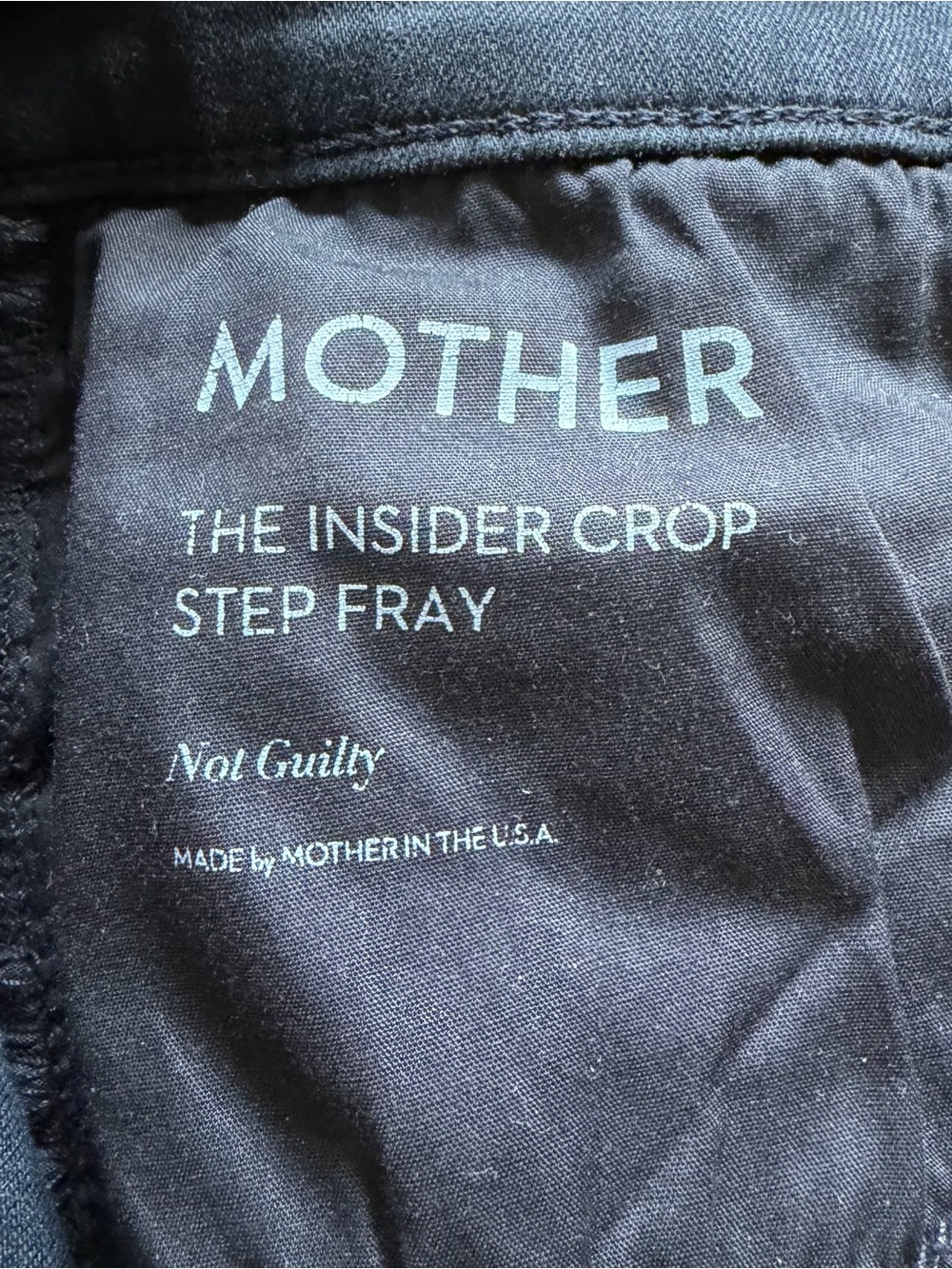 MOTHER Insider Crop Step Fray Jeans in Not Guilty Womens 28 - Picture 13 of 15